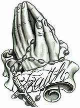 Praying Rosary Pray Clipartmag Tattoobite sketch template