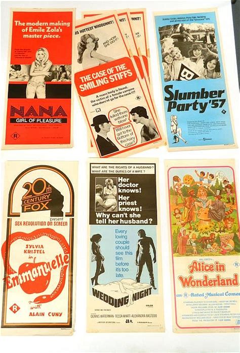 Lot Eight C1970s Daybill R Rated Movie Posters Nana Girl Of Pleasure