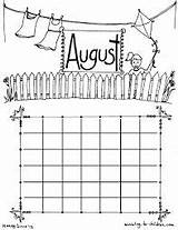 Coloring Pages Calendar Kids Printable sketch template