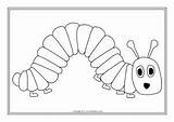 Caterpillar Sparklebox Raupe Nimmersatt Kleine Tieren Malvorlagen Kidsweb Fur sketch template