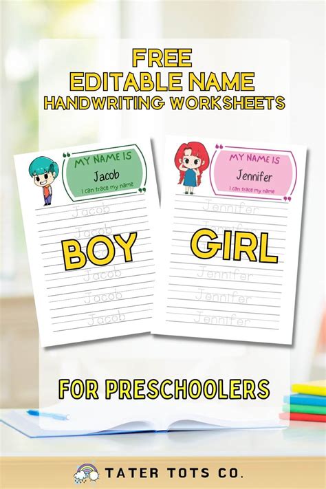 printable editable  handwriting practice worksheets