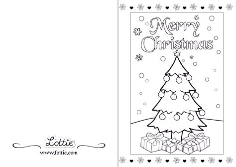 foldable coloring printable christmas cards