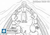 Water Jesus Walks Coloring Matthew Pages Kids Niv sketch template