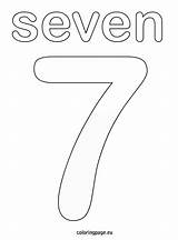 Seven Coloring Numbers Number Coloringpage Eu sketch template