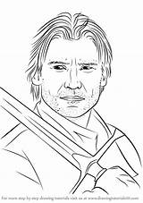 Lannister Jaime Draw Drawing Step sketch template