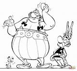 Asterix Obelix Coloring Pages Silhouettes sketch template