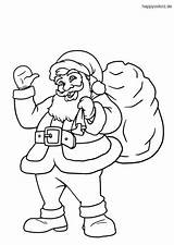 Weihnachtsmann Ausmalbild Weihnachten Ausmalbilder Winkender Claus Nikolaus Malvorlage Waving Happycolorz sketch template