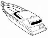Boat Coloring Pages Printable Motor Fishing sketch template