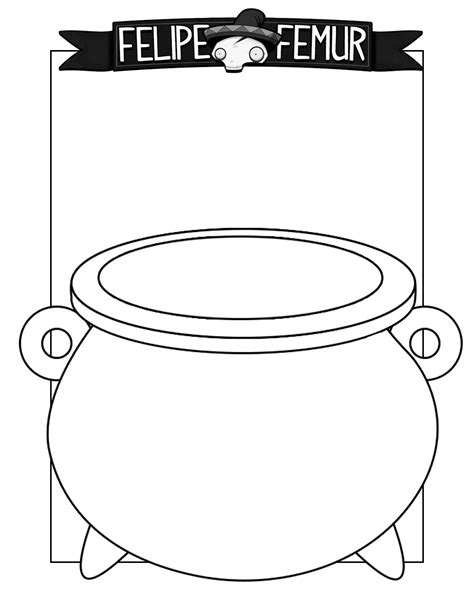 cauldron template printable