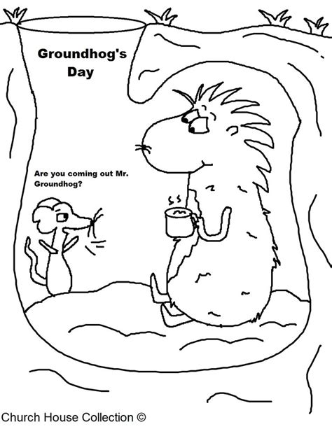 groundhog day printables google search groundhog day coloring