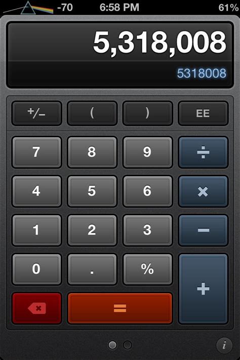 calculator app   iphone   remembered   upside