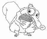 Coloring Pages Ice Age Sloth Scrat Meme His Acorn Holds Tight Sid Pages2color Squirrel 2021 Popular Getdrawings Pixar Lazy Haze sketch template