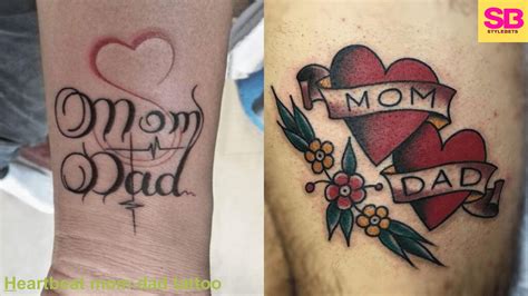 heartbeat mom  dad tattoo design   stylebets issuu