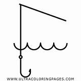 Fishing Coloring Rod Pages sketch template