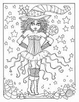 Coloring Pages Deborah Muller Witch Choose Board Chubbymermaid sketch template