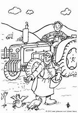 Agricultura Agricultor Homem Trator sketch template