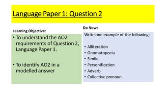 language paper  question   answer aqa english language paper