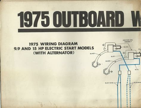 johnson marine boat  outboard wiring diagrams     hp models ebay