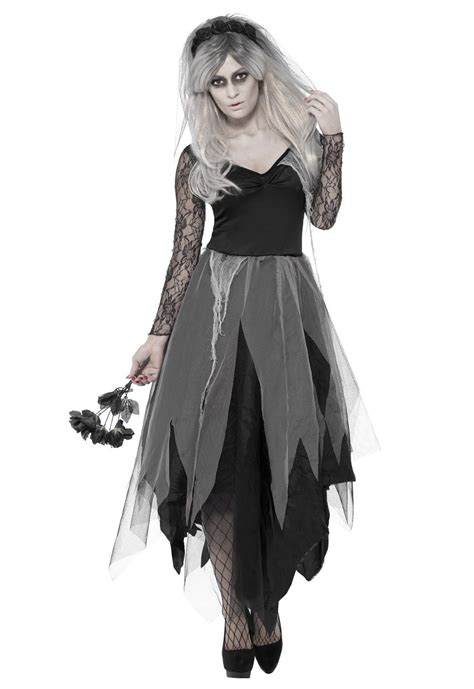 zombie graveyard corpse bride womens horror halloween fancy dress