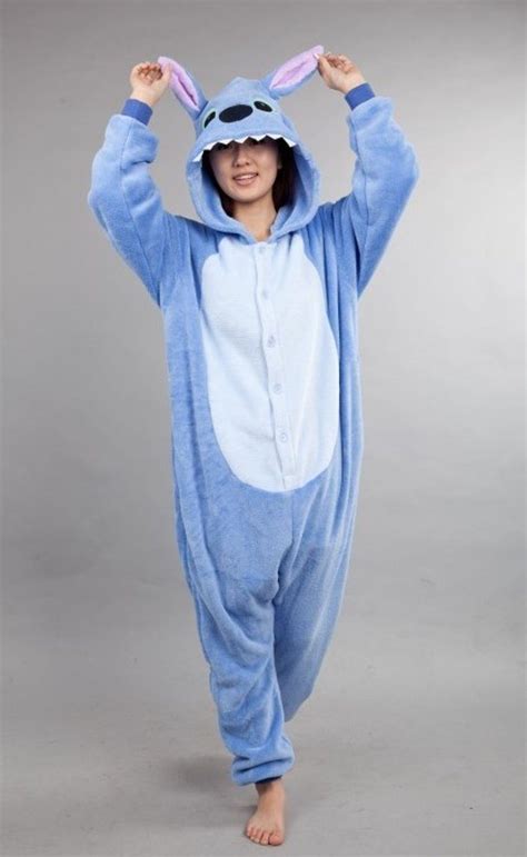 kimu onesie lilo stitch kinder pak blauw maat   stitchpak jumpsuit pyjama festival