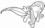 Fluttershy Pony sketch template