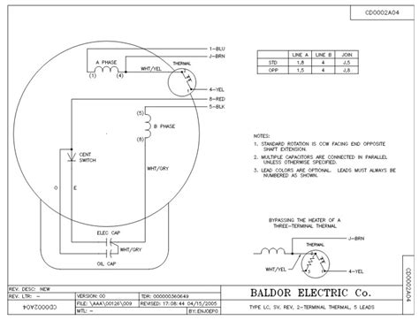 baldor single phase  motor wiring diagram  wiring collection