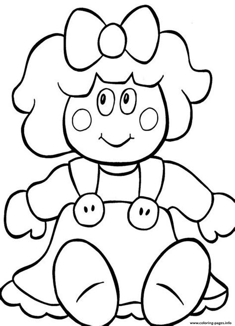 christmas doll  presentf coloring pages printable