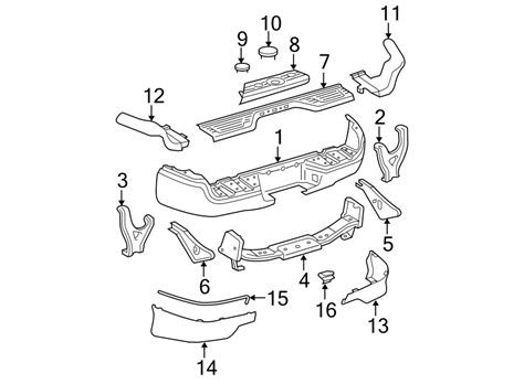 toyota tacoma bumper arm reinforcement face bar beam bracket protector