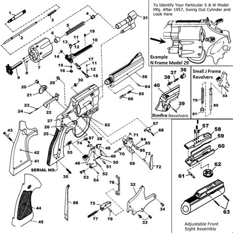 smith  wesson revolver parts list