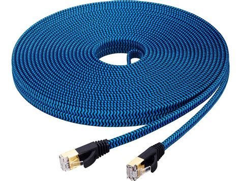 cat  ethernet cable ft cat  ethernet cable nylon braided cat  flat internet network computer