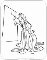 Rapunzel Coloring Pages Tangled Mother Disney Painting Disneyclips Gothel sketch template