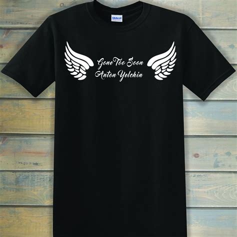 custom memorial  shirt front  design  rip  loving etsy