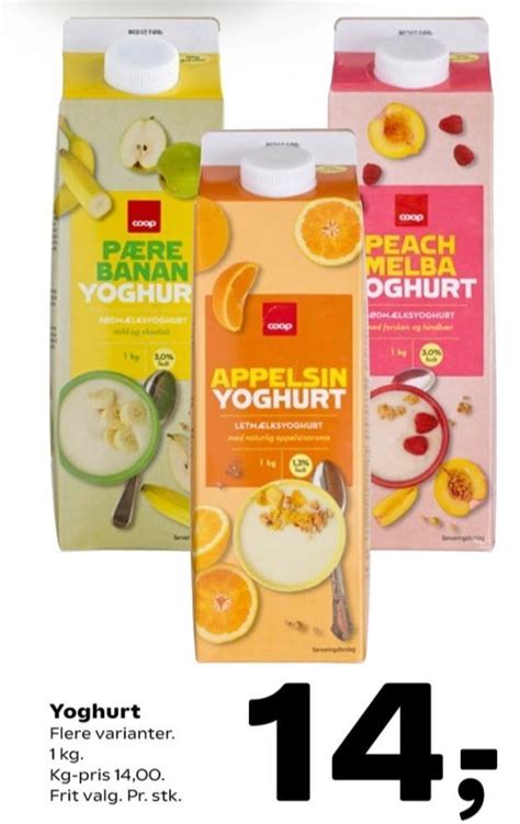 coop yoghurt appelsin tilbud hos fakta