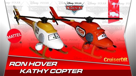 disney cars ron hover und kathy copter diecast  mattel youtube