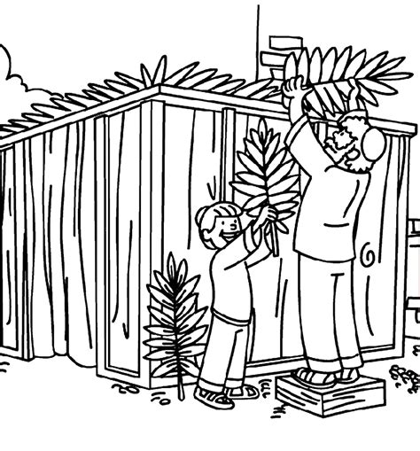 sukkot coloring pages