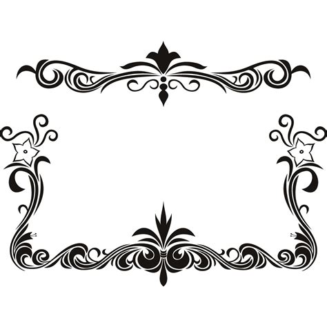 floral pattern border png clip art library