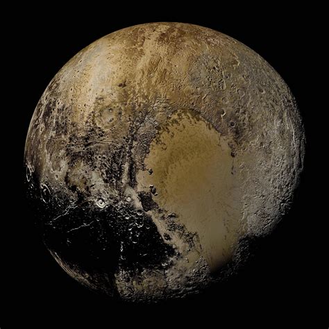 real color view  pluto