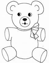 Teddy Bear Coloring Pages Drawing Simple Picnic Color Baby Family Cute Colouring Printable Bears Ribbon Getdrawings Adults Valentine Grumpy Getcolorings sketch template