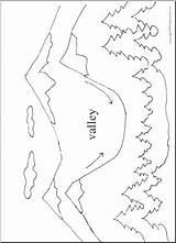 Landforms Coloring Pages Kids Drawing Landform Exciting Getcolorings Awesome Getdrawings sketch template