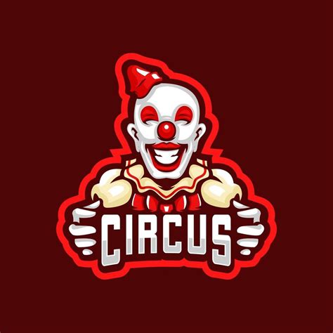 circus clown logo  vector art  vecteezy