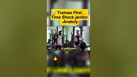 trainee first time at gym shock 🤯janitor gym bodybuilding fitness