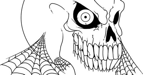 scary halloween coloring pages  large images skull coloring pages