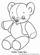 Bear Teddy Coloring Pages Kids Sheets Printable Stuffed Bears Roosevelt Drawing Theodore Colouring Animal Polar Honkingdonkey Print Name Sheet Cute sketch template