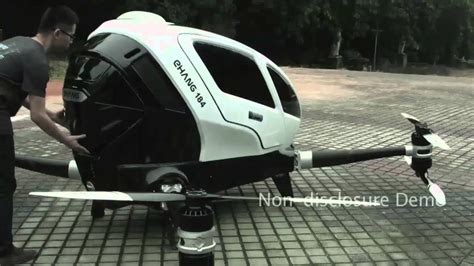 ehangs drone copter aims  fly   ces  youtube