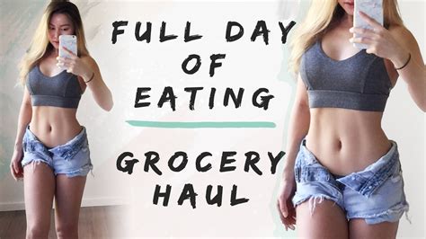 What I Eat In A Day Grocery Haul Work The Abs Youtube