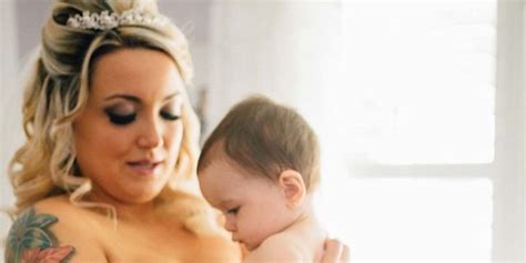 Photo Of Bride Breastfeeding At Her Wedding Goes Viral