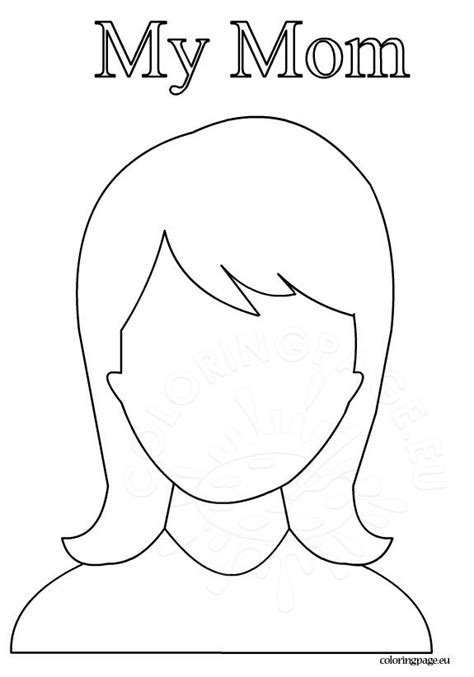 mom coloring page coloring page
