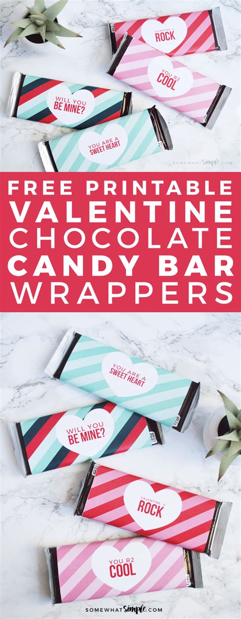 printable valentine candy bar wrappers