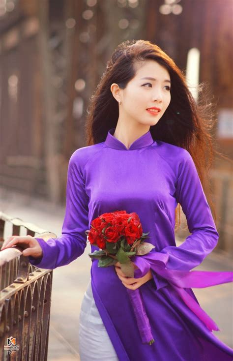 ao dai asian style vietnam snow white disney princess purple