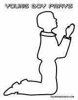 Praying Coloring Boy Children Bible Clipart Pages Kids Gif Comments sketch template
